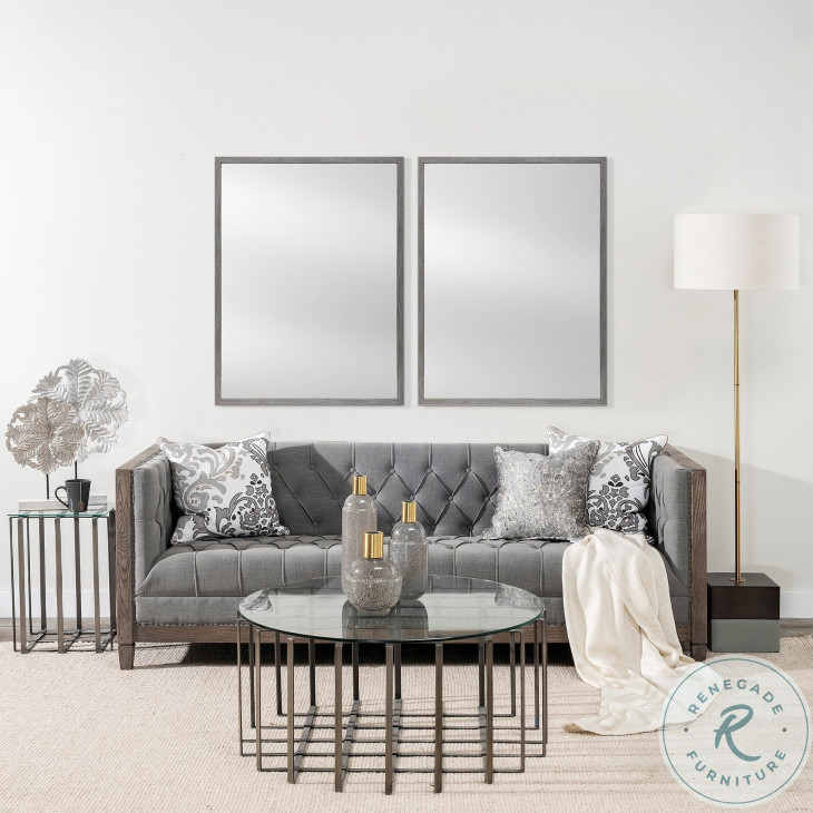 Bristol Grey Plain 30" Mirror