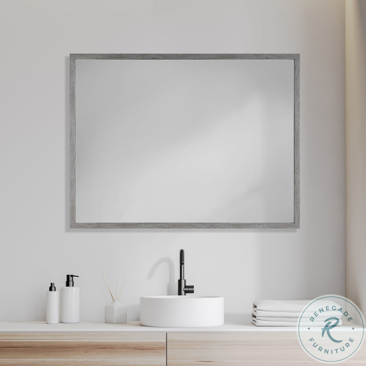 Bristol Grey Plain 30" Mirror