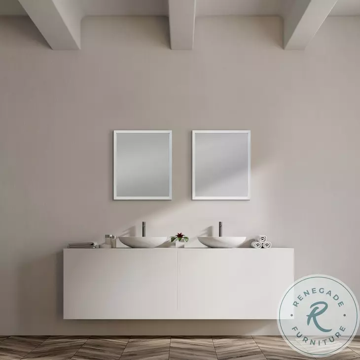 Bristol White 22" x 26" Vanity Mirror