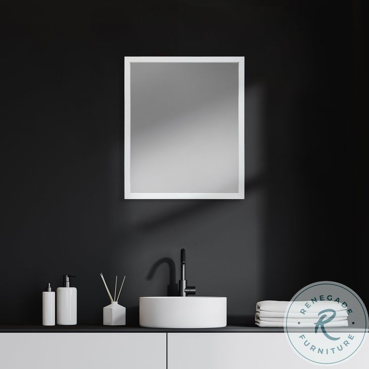Bristol White 22" x 26" Vanity Mirror