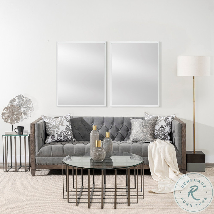 Bristol White Plain 30" Mirror