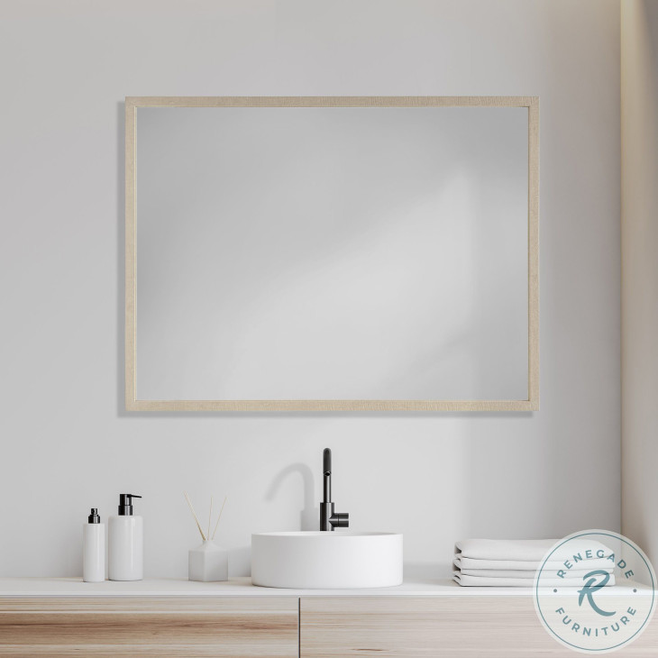 Bristol Tan Plain 30" Mirror