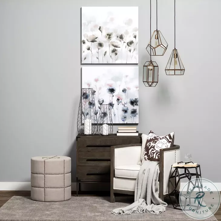 Ward Brown Wood And Iron 3 Drawer Accent Cabinet