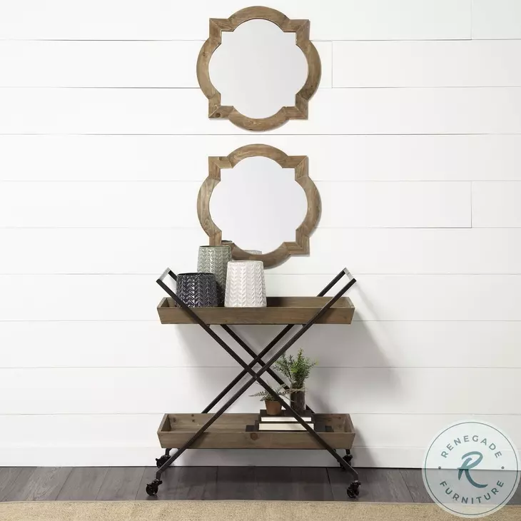 Argonne Brown 23" Mirror