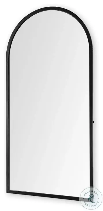 Giovanna Black Metal 24" x 49" Vanity Mirror