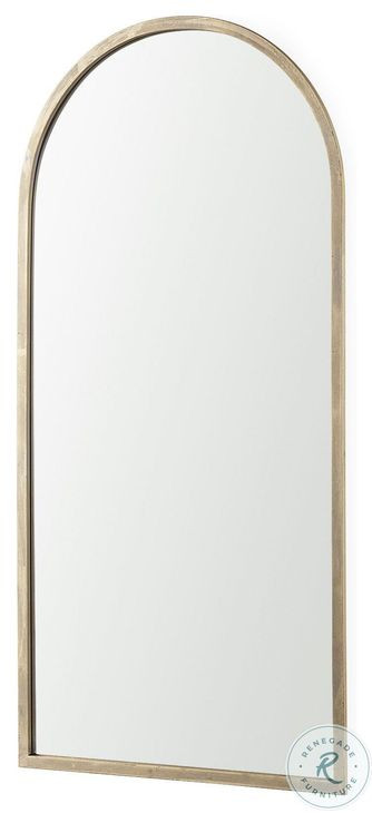 Giovanna Gold Metal 24" x 49" Vanity Mirror