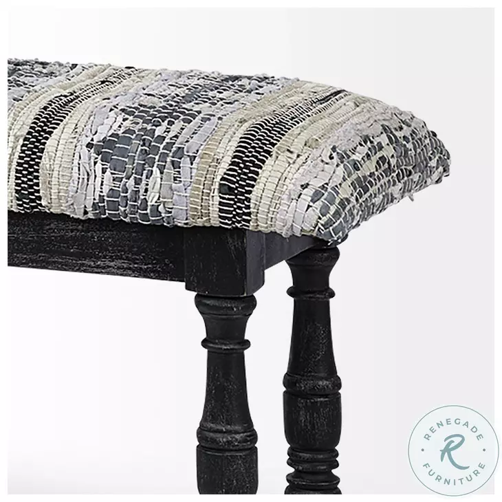 Denison Multi Woven Leather Bench