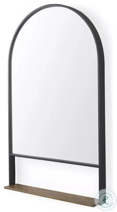 Cora Black Arched Wall Mirror