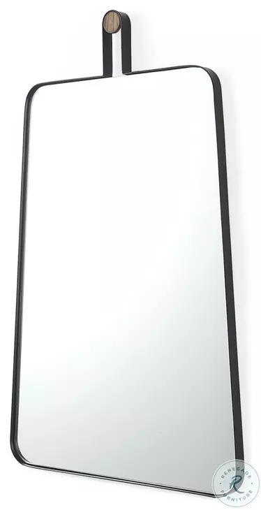 Collie Black Metal Rectangular Mirror