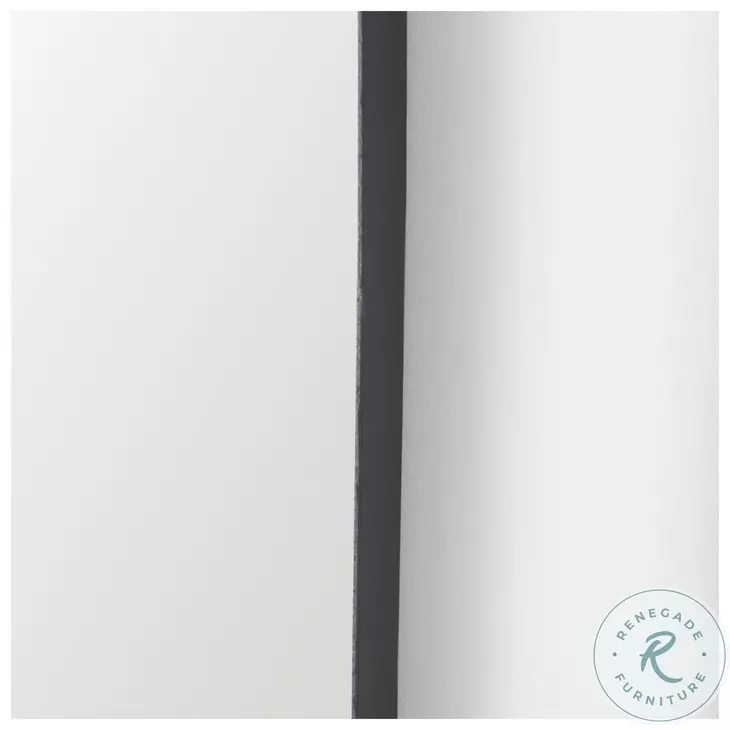 Collie Black Metal Rectangular Mirror