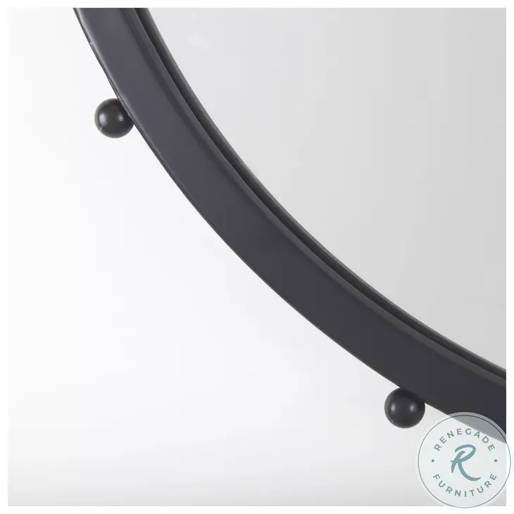 Elena Black Small Wall Mirror