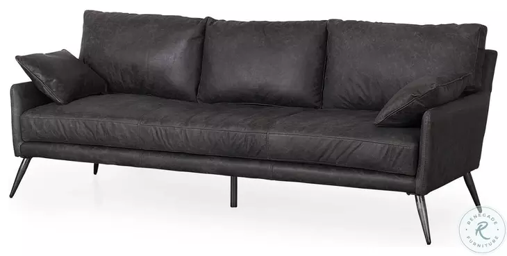 69448 Cochrane Black Leather Sofa From Mercana Furniture and Decor | Coleman ...
