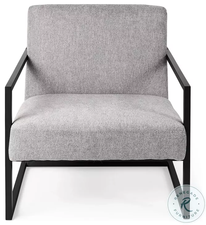 Armelle Gray Fabric Accent Chair