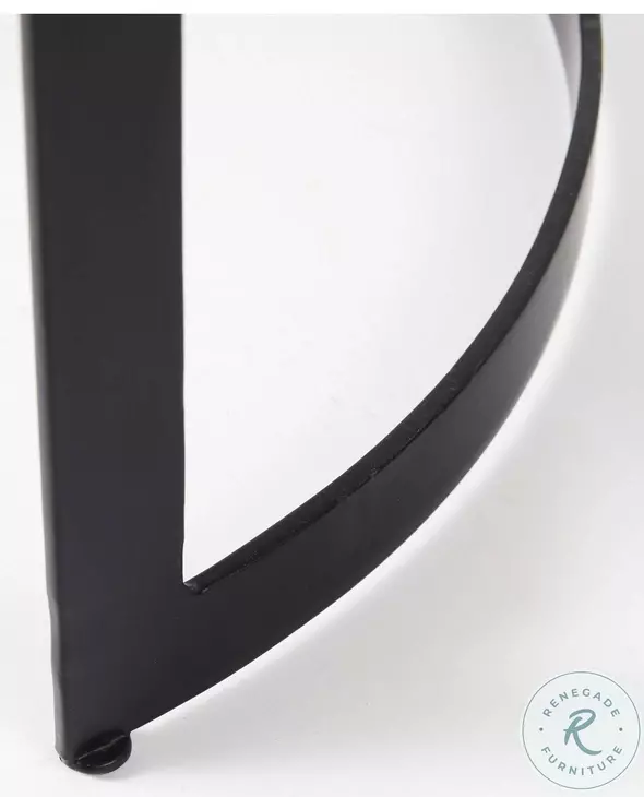Aisley Brown And Black Round Nesting Side Table Set Of 2