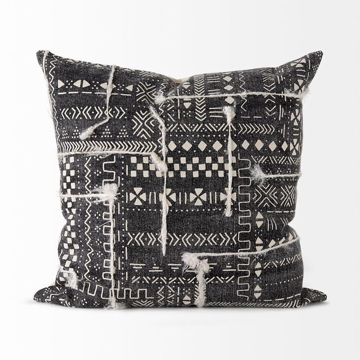 Bethune Black and White Decorative Pillow Cover