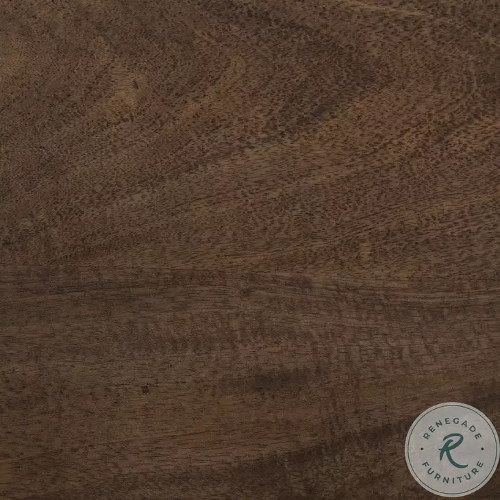 Glenn Dark Brown Wood And Black Iron Console Table