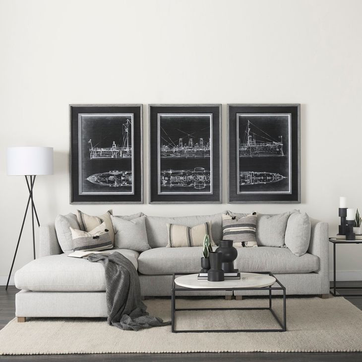 Valence Light Gray Performance Fabric Throw Pillow