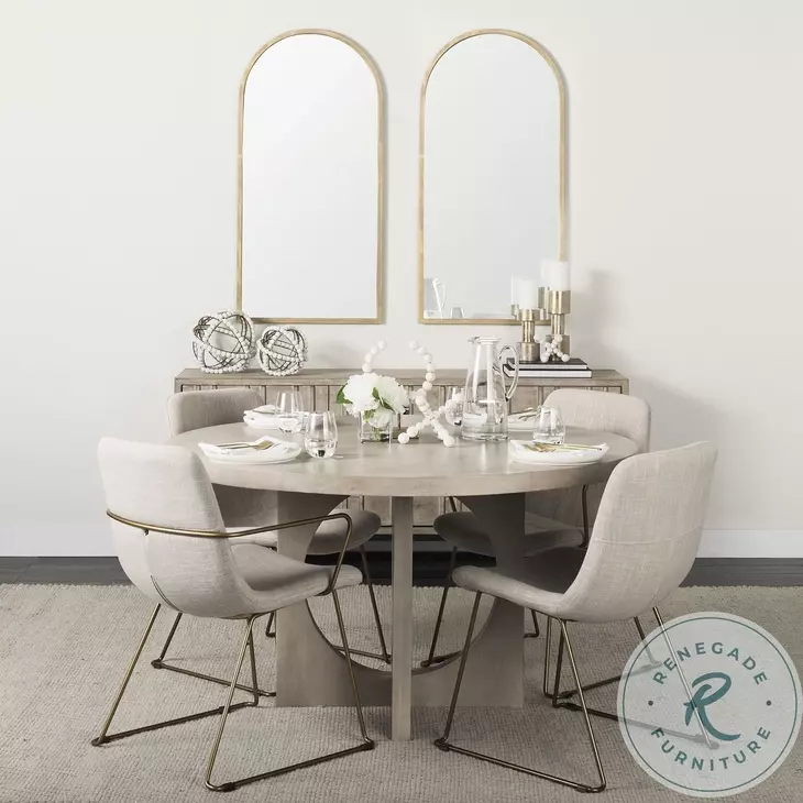 Giovanna Gold Metal 24" x 49" Vanity Mirror