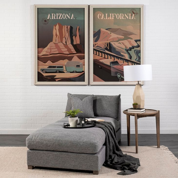 Valence Castlerock Gray Square Ottoman