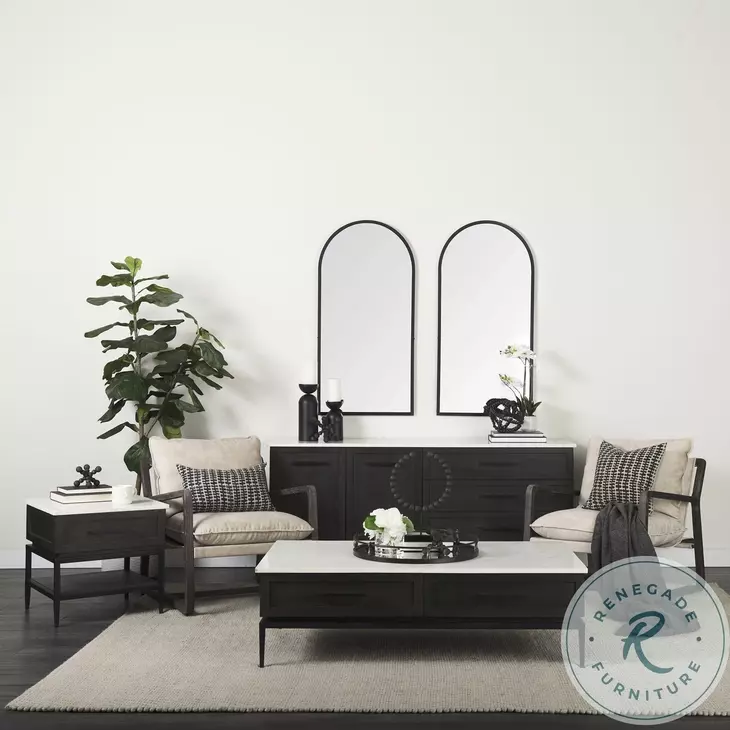 Giovanna Black Metal 24" x 49" Vanity Mirror