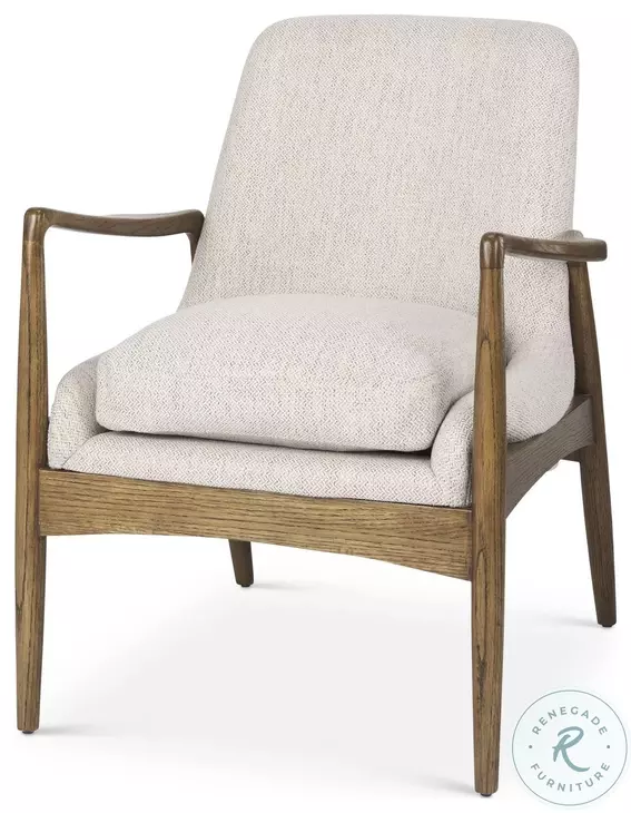 Westan Cream Fabric Accent Chair