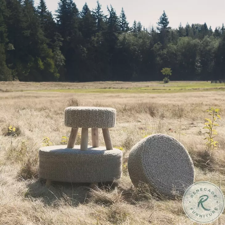 Bina Dark Gray Stool
