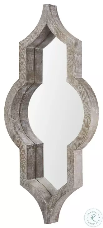 Tamanar Light Brown Wood Wall Mirror