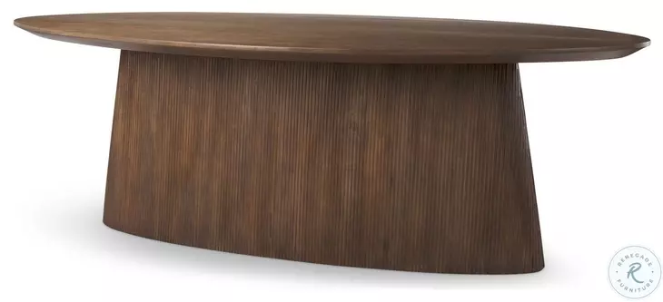 Lance Medium Brown Oval Dining Table
