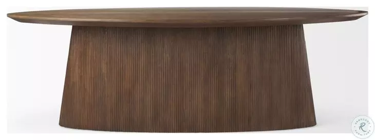 Lance Medium Brown Oval Dining Table