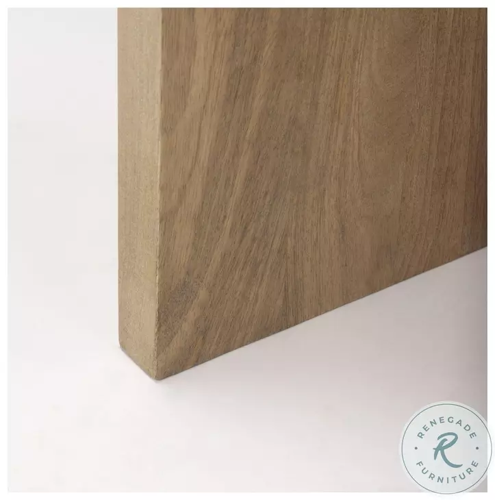 Bianca White Marble And Light Brown Wood Accent Table