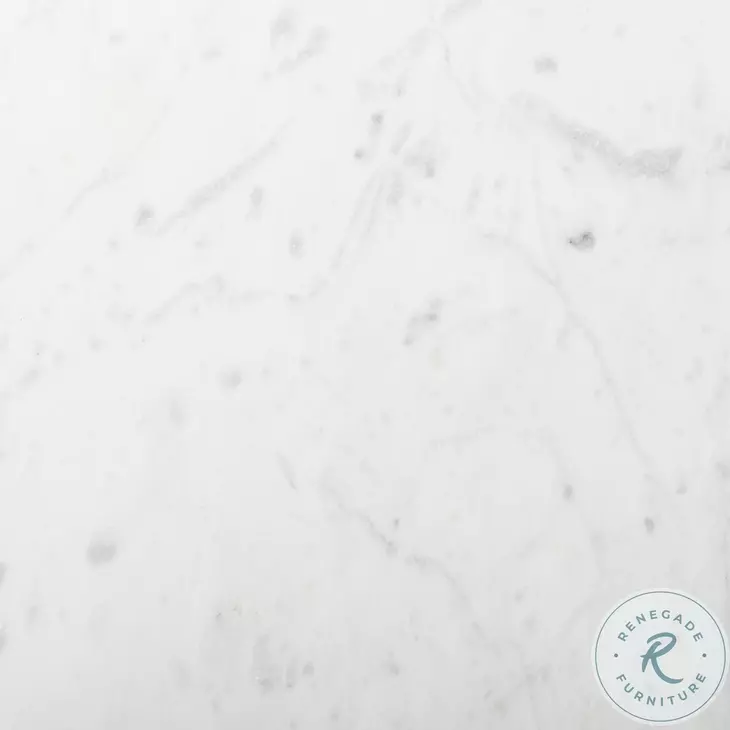 Maxton White Marble And Gunmetal Rectangular Dining Table