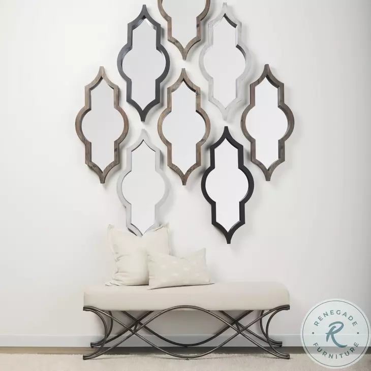 Tamanar Brown Wood Wall Mirror