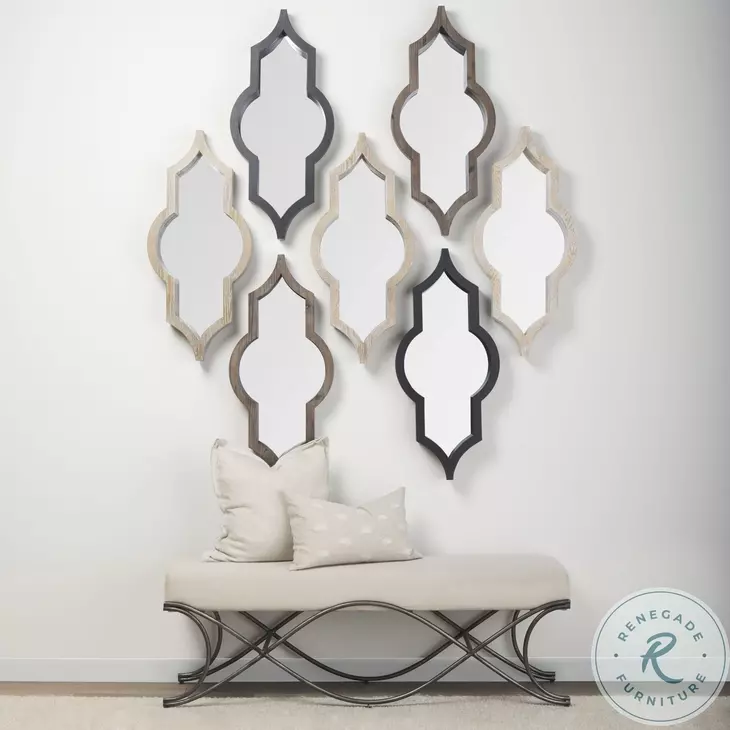 Tamanar Light Brown Wood Wall Mirror