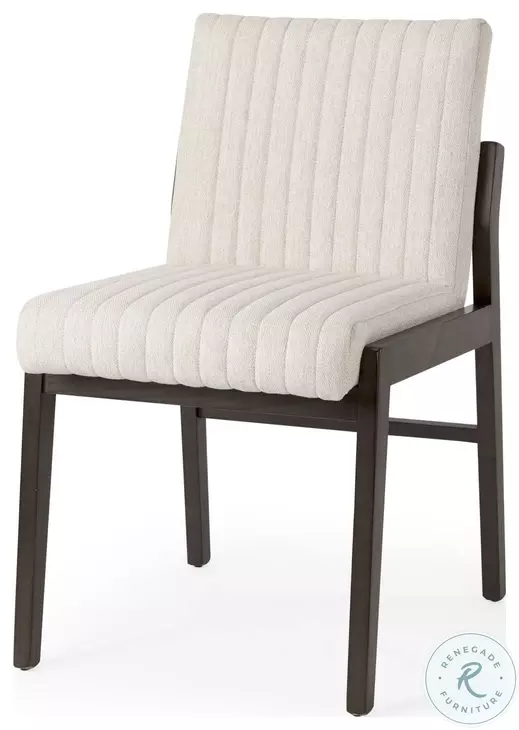 Tahoe Cream And Dark Brown Wood Dining Chair