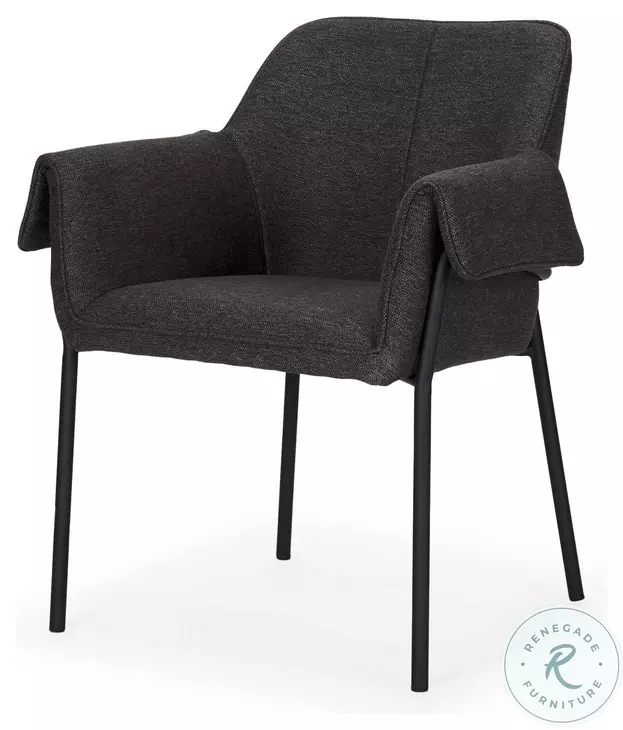 Brently Gray Fabric Dining Chair