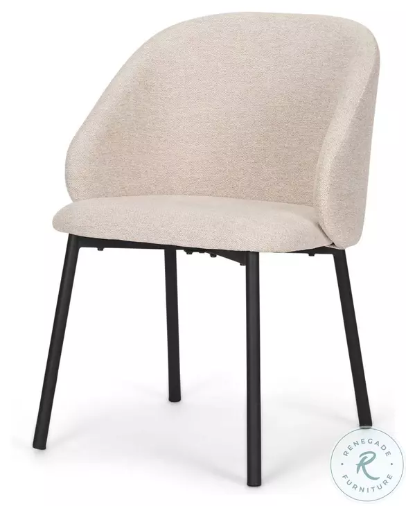 Shannon Oatmeal Fabric Dining Chair