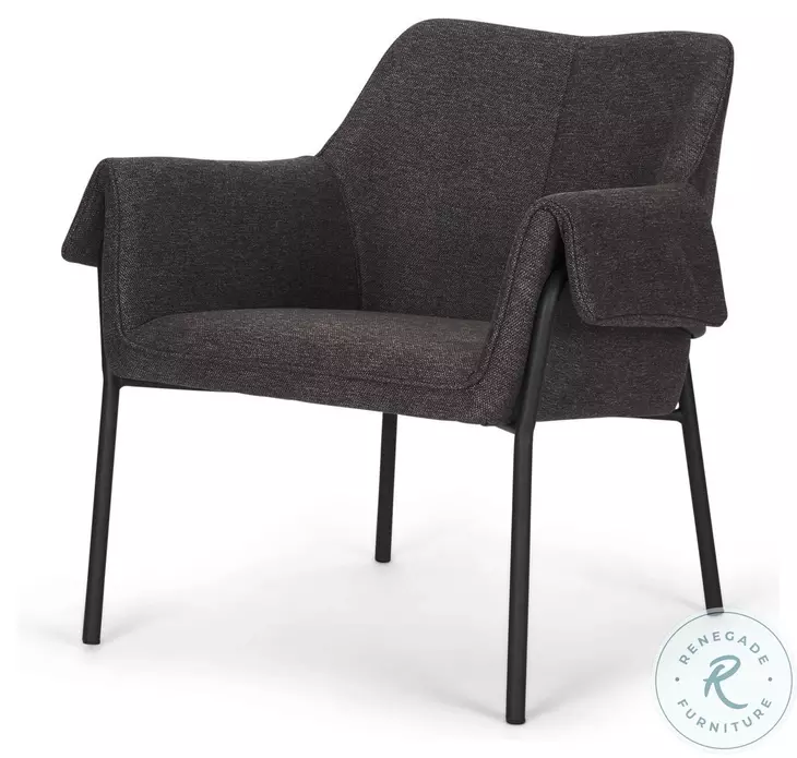 Brently Gray Fabric Accent Chair