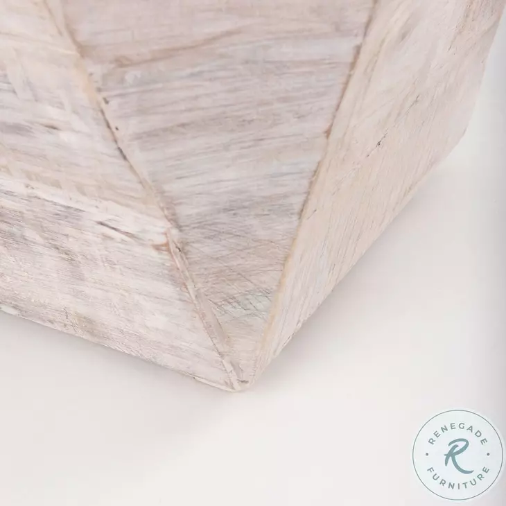 Esagono Reclaimed Wood Octagonal Side Table
