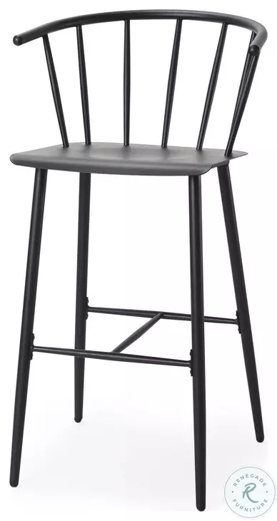 Colin Black Metal Bar Stool