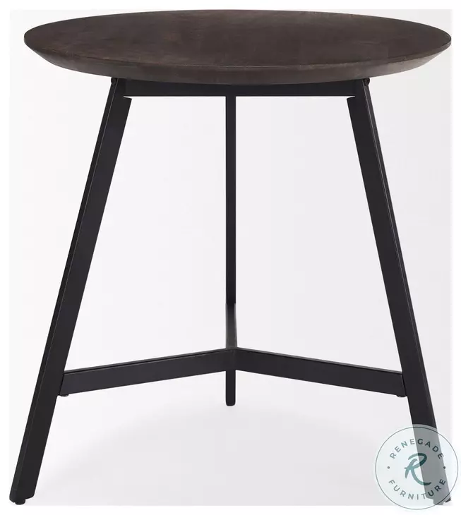 Todd Dark Brown Wood Side Table