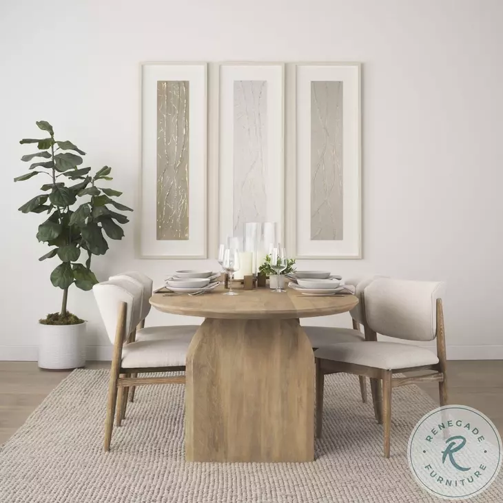 Cline Cream Fabric Dining Chair