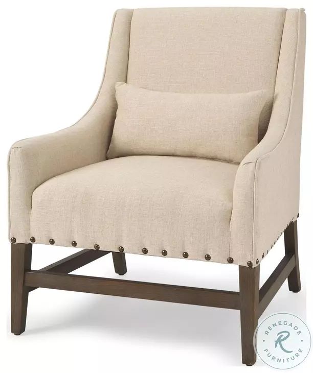 Kensington Cream Fabric Accent Chair