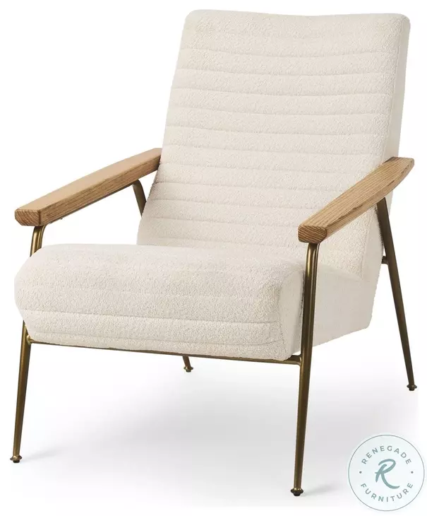 Grosjean Cream Boucle Accent Chair