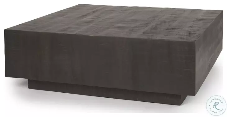 Hayden Dark Brown Wood Square Coffee Table