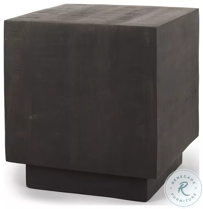 Hayden Dark Brown Wood Side Table