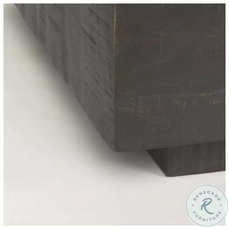 Hayden Dark Brown Wood Square Coffee Table