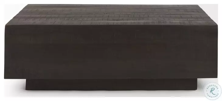 Hayden Dark Brown Wood Rectangular Coffee Table