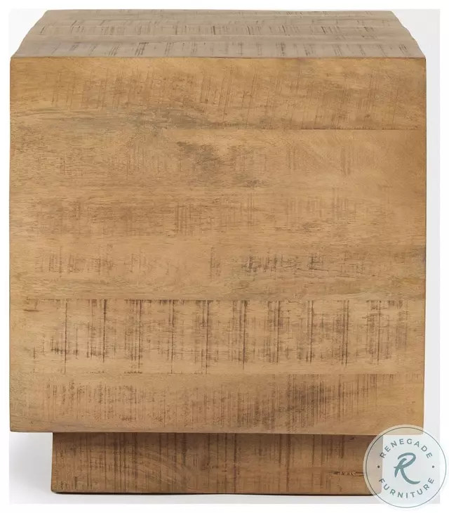 Hayden Light Brown Wood Square Occasional Table Set