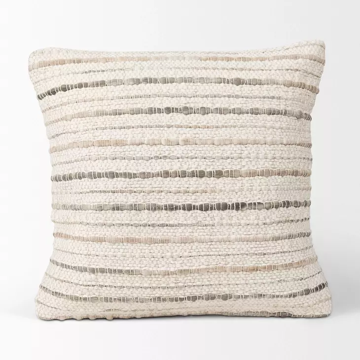 Kodi Cream Square Pillow Cover