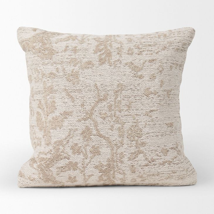 Khloe Cream Square Pillow Cover